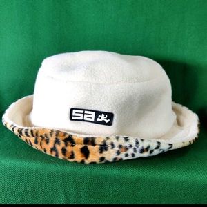 Shred Alert animal print bucket hat reversible
